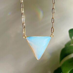 Opalite Triangle Necklace